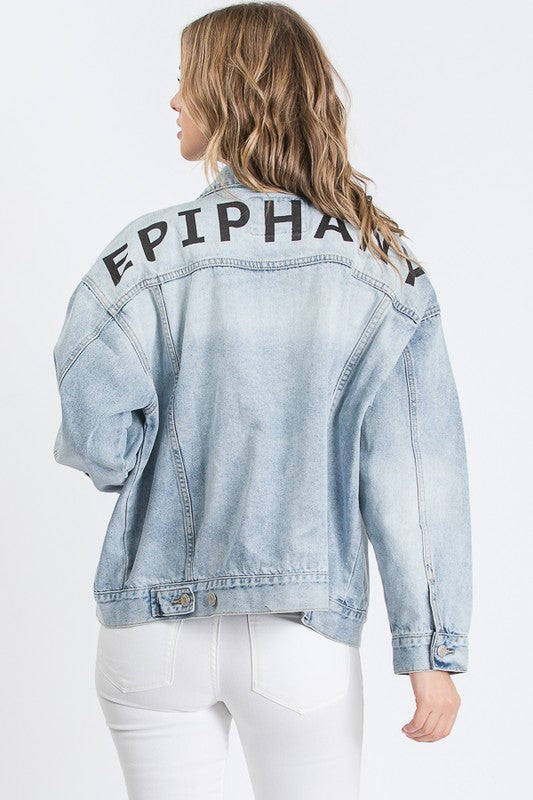 Epiphany Oversized Denim Jacket - Arundel Fashion