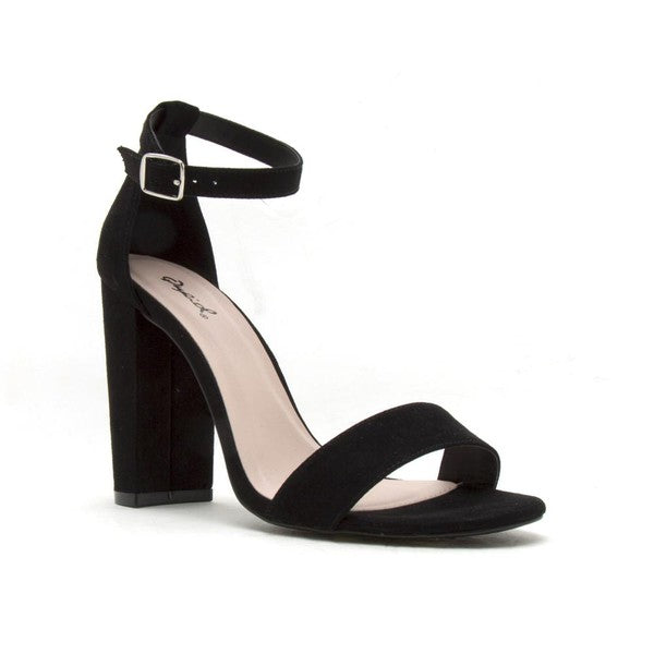 One Band Ankle Strap Sandal Heel