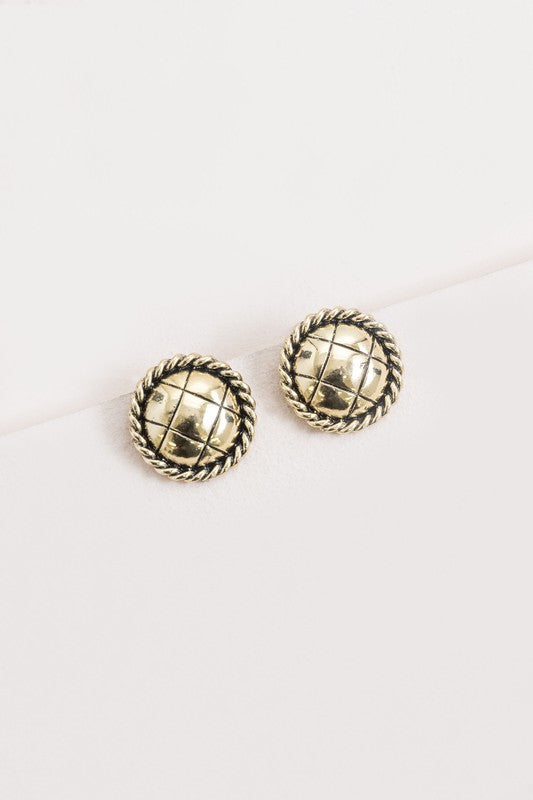 Vintage Button Earrings - Arundel Fashion