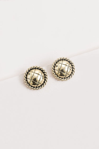 Vintage Button Earrings - Arundel Fashion