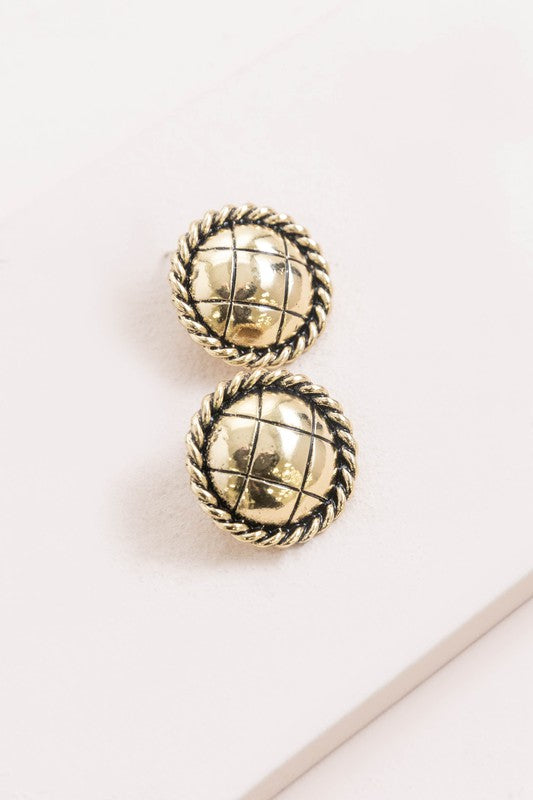 Vintage Button Earrings - Arundel Fashion