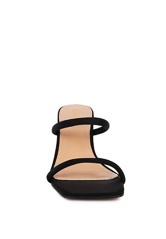 DOWNTOWN EXPERIMENT HEEL SLIDE SANDALS - Arundel Fashion