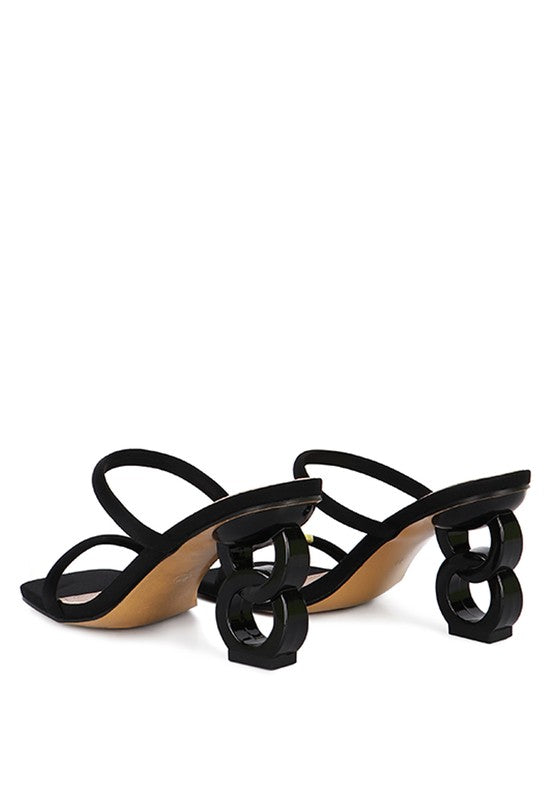 DOWNTOWN EXPERIMENT HEEL SLIDE SANDALS - Arundel Fashion