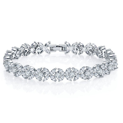 Tennis Bracelet for Women with White Diamond Cubic - Arundel Fashion