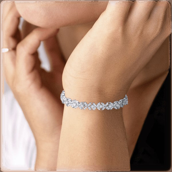 Tennis Bracelet for Women with White Diamond Cubic - Arundel Fashion