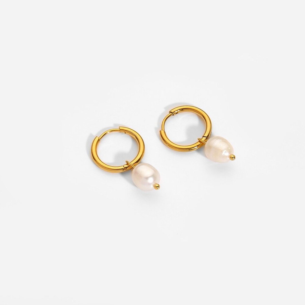 Freshwater Pearl Hoop Earrings