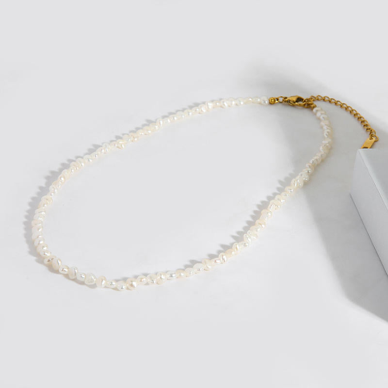 Adjustable Irregular Beaded Necklace